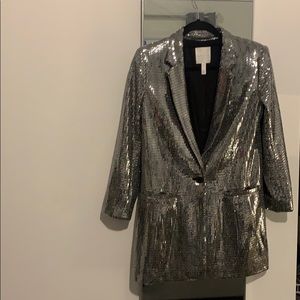 Silver Blazer WORN ONCE